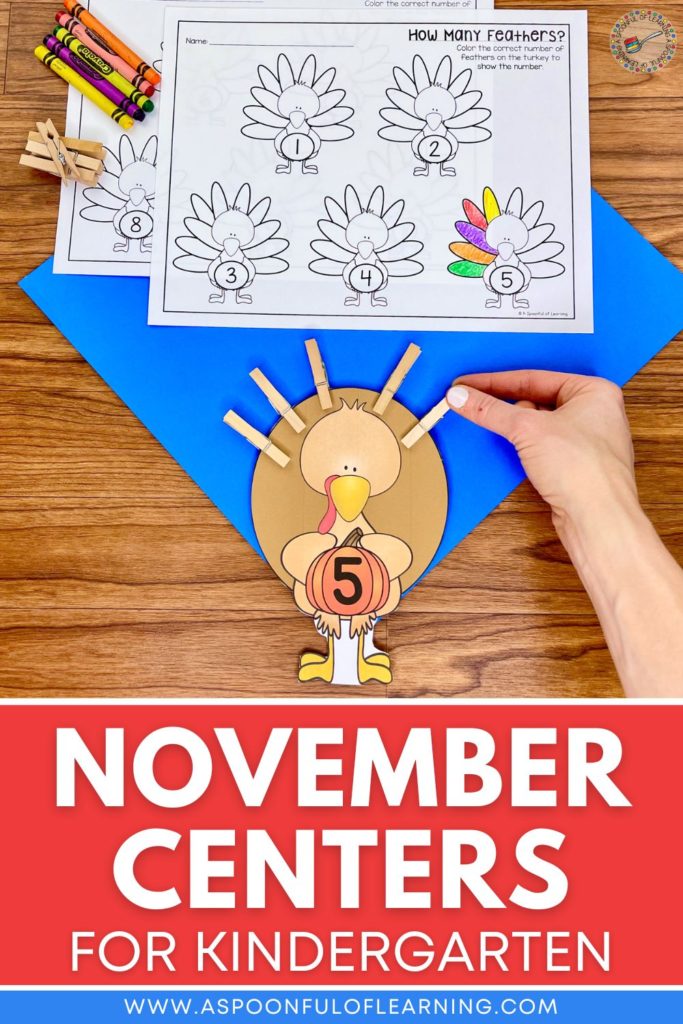 November centers for kindergarten