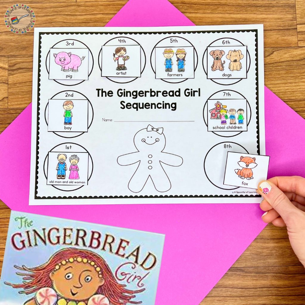 The Gingerbread Girl sequencing worksheet