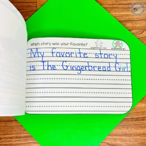 Gingerbread Man Writing Activities for Kindergarten - A Spoonful of ...