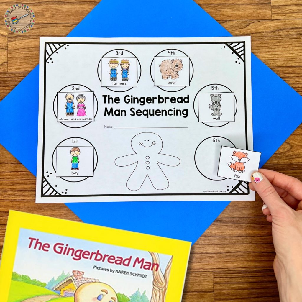 Sequencing activity for The Gingerbread Man