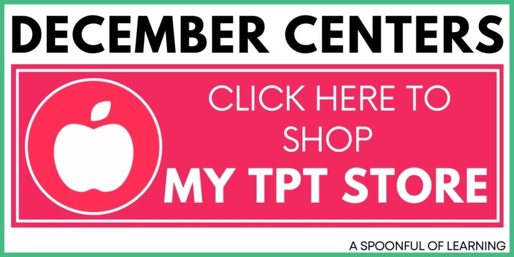 December Centers - Click Here to Shop My TPT Store