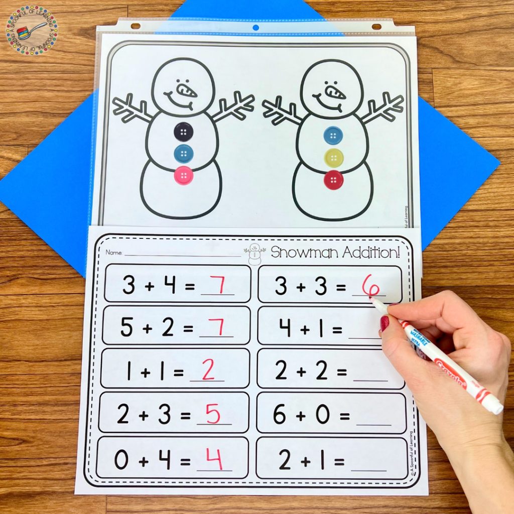 Solving snowman addition equations