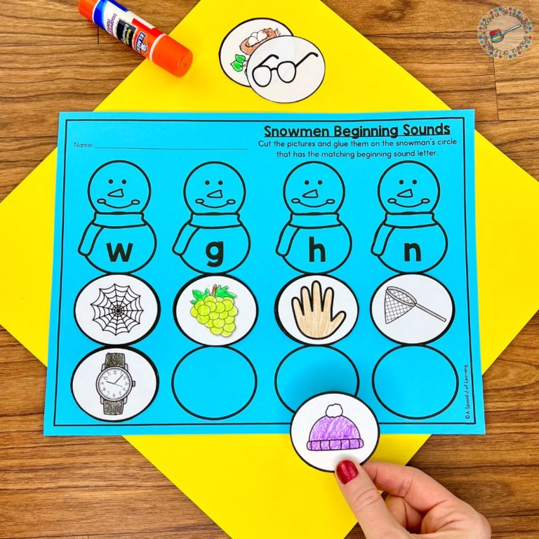 Engaging January Activities for Kindergarten - A Spoonful of Learning