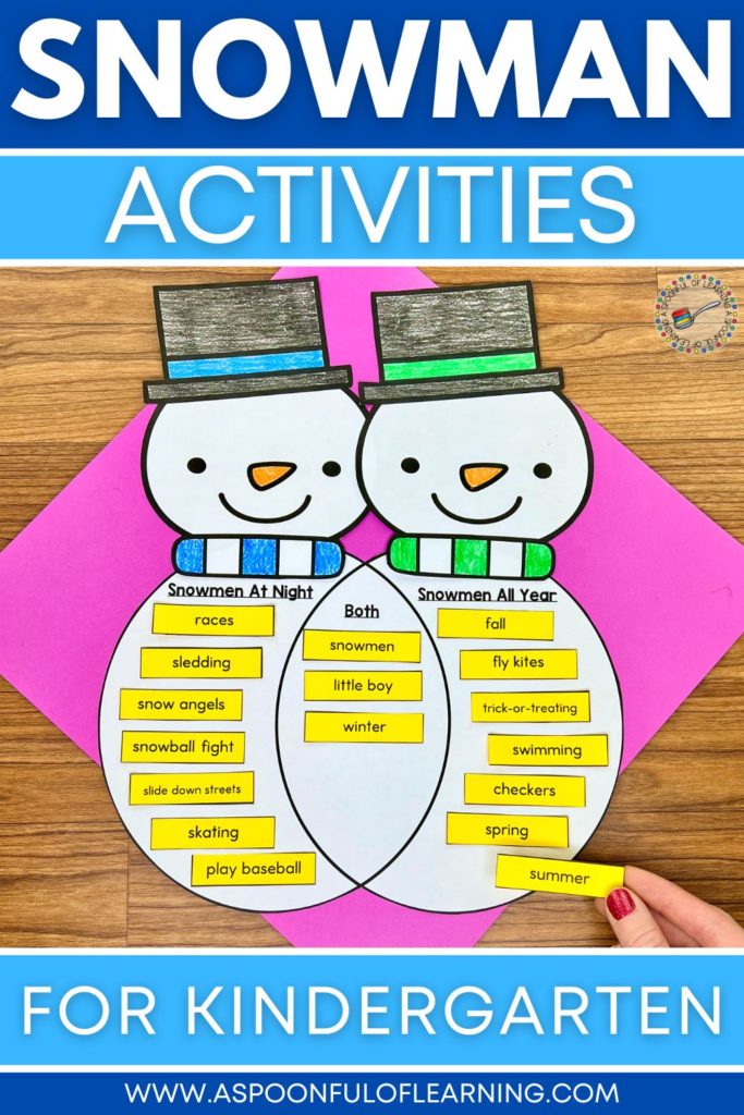 Snowman Activities for Kindergarten