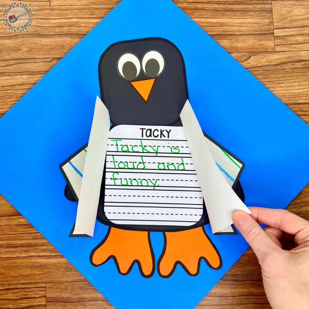 Tacky the penguin writing craftivity