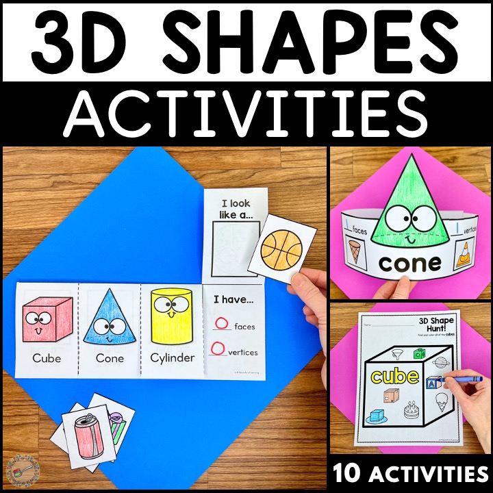 A vareity of 3D shapes activities