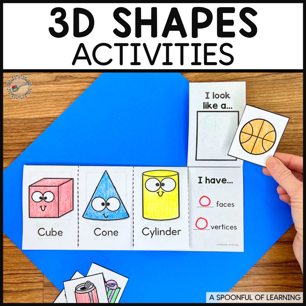 3d shape activity sheet