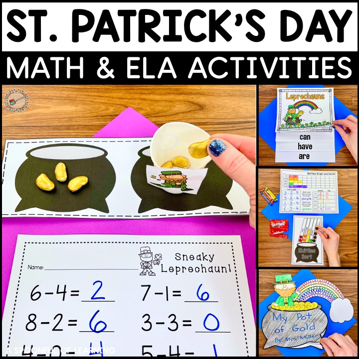 St. Patrick's Day Math and ELA Activities