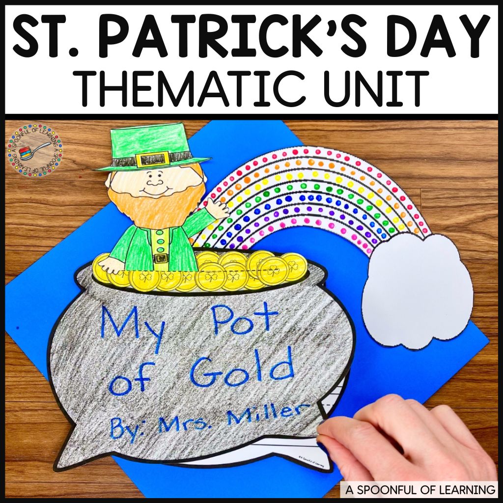 St. Patrick’s Day Thematic Unit for Kindergarten - A Spoonful of Learning