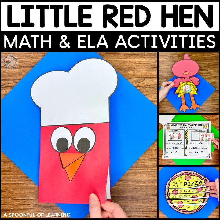 Little Red Hen Math and ELA Activities