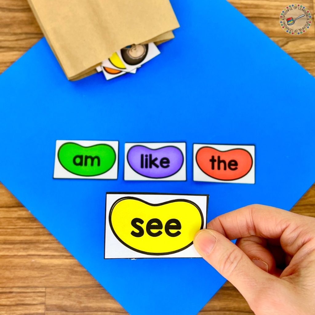Sight word reading game
