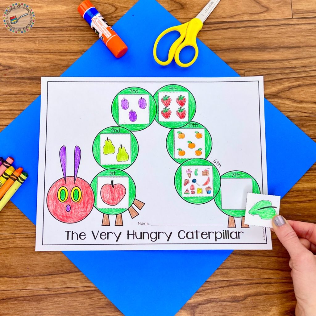 Sequencing worksheet or The Very Hungry Caterpillar