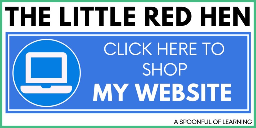 Little Red Hen Unit - Click Here to Shop My Website