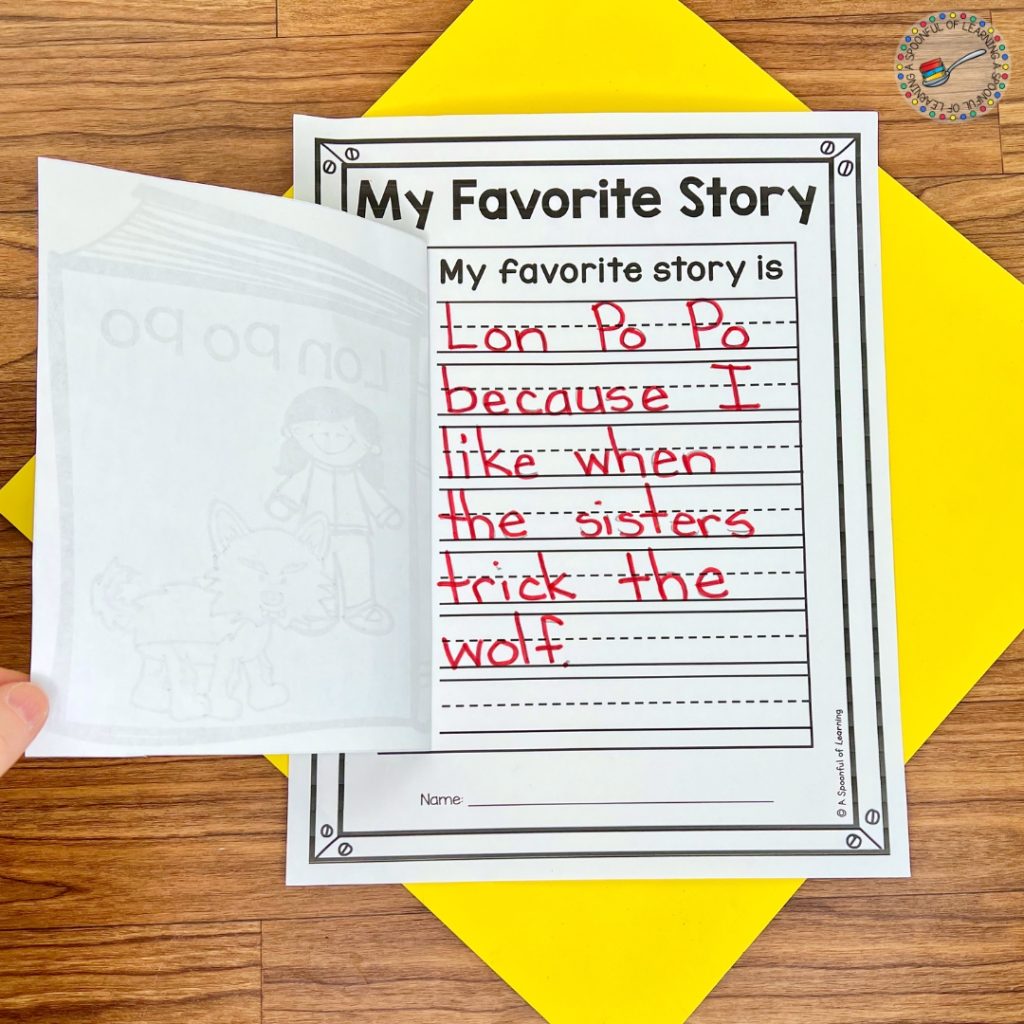 Writing about a favorite story