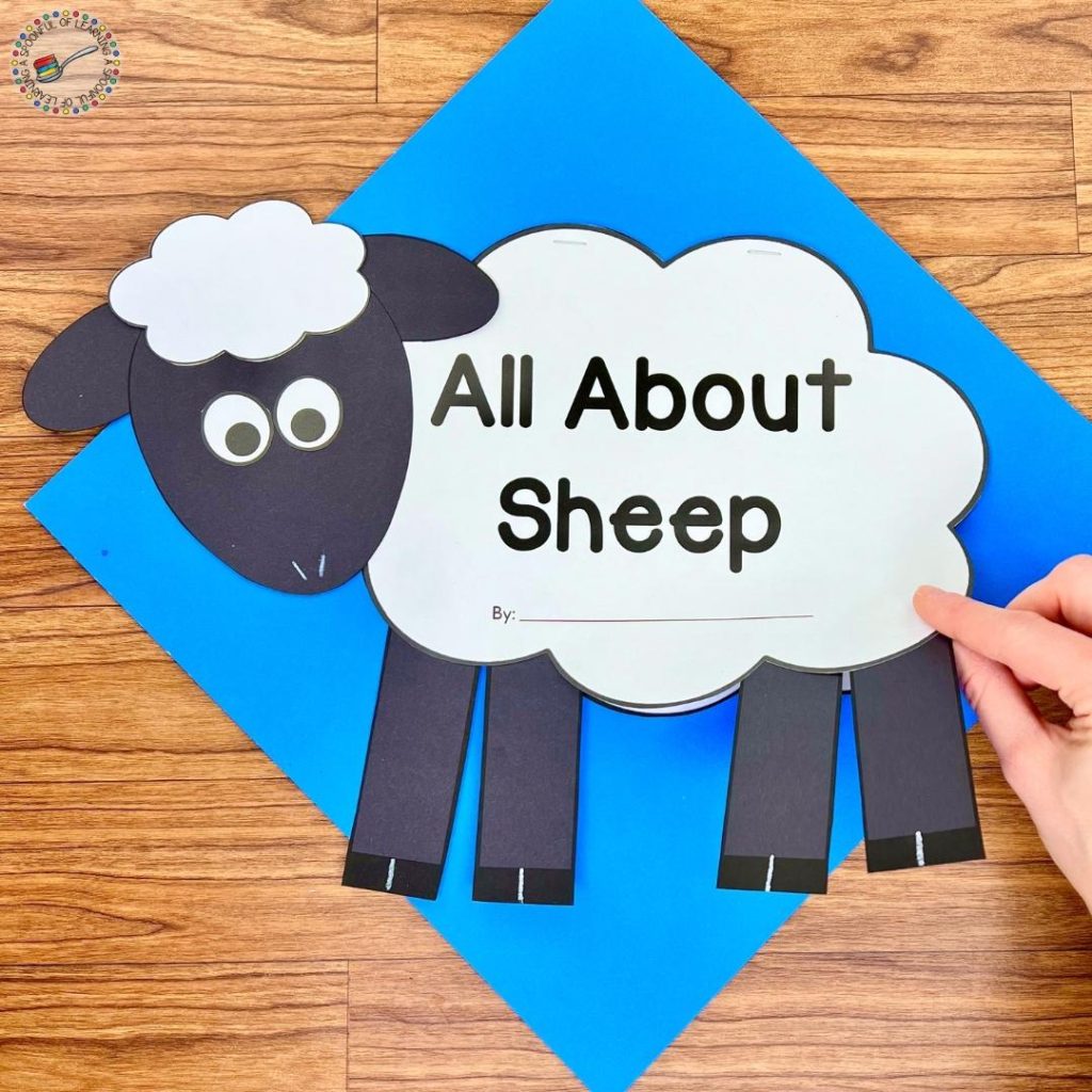 Sheep writing craftivity