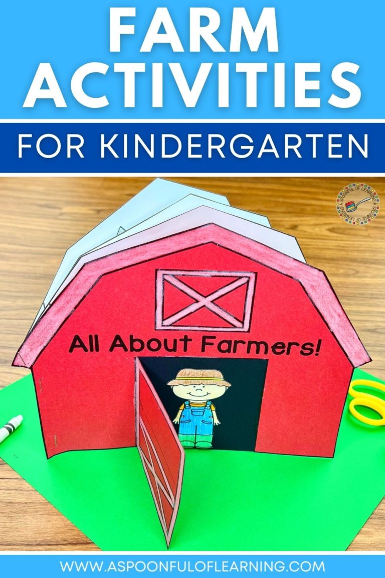 Kindergarten Farm Activities for a Unit Study - A Spoonful of Learning