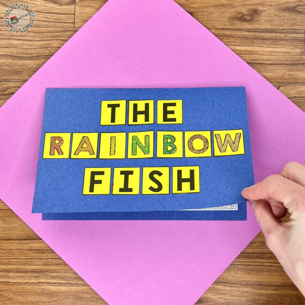 Cover of a writing craftivity for The Rainbow Fish