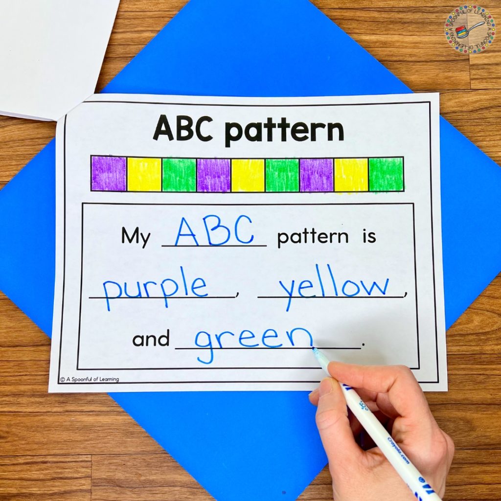 ABC pattern of a patterns book