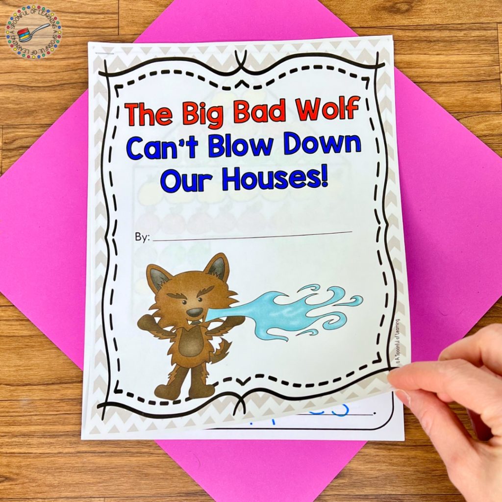 The Big Bad Wolf Can't Blow Down Our Houses! class book cover