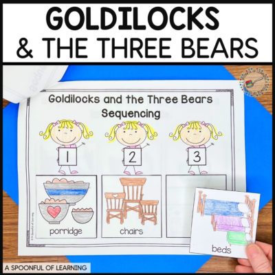 Goldilocks and the Three Bears Activities for Kindergarten