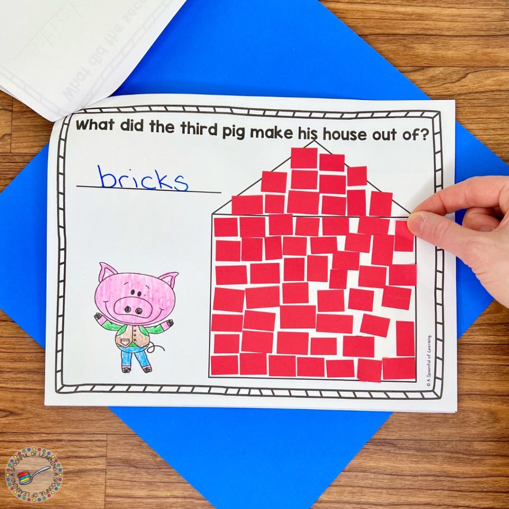 Brick house page of a story elements book