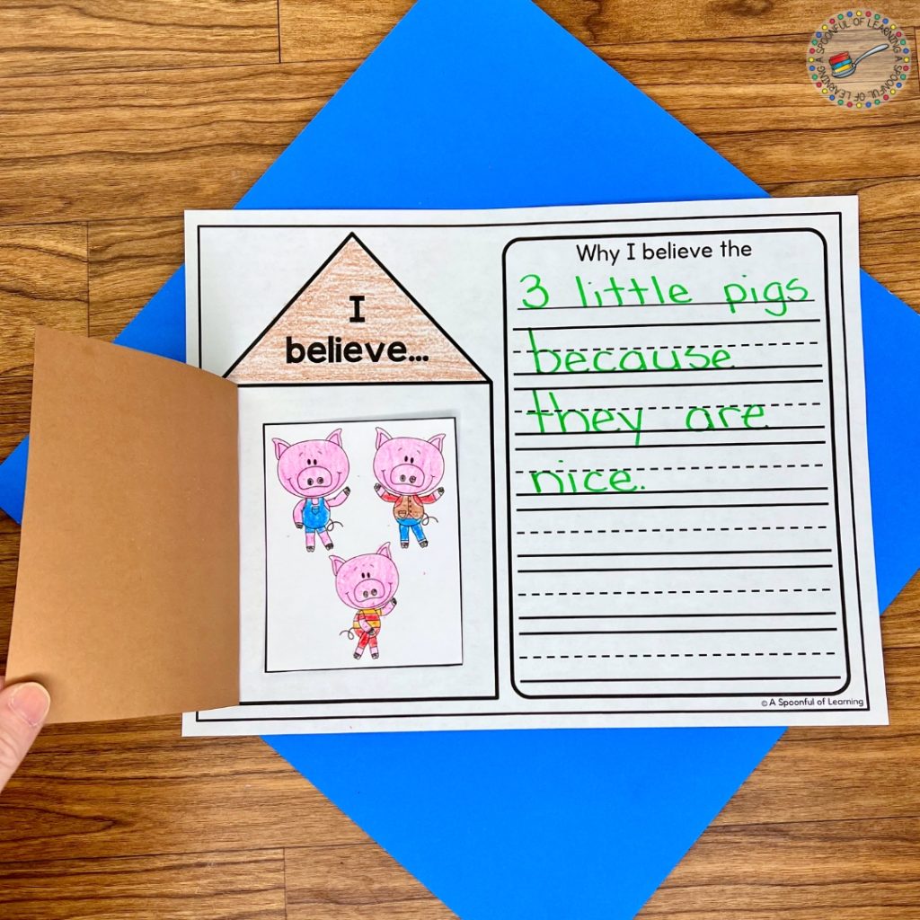 A writing craft for believing the three little pigs
