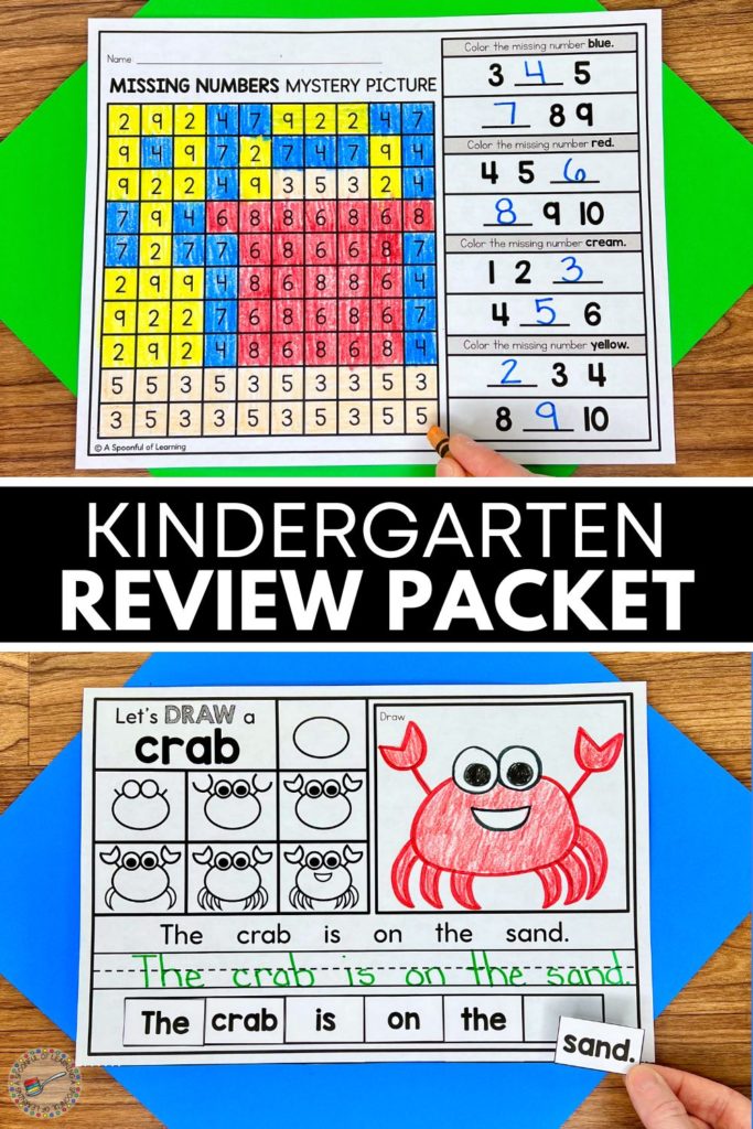 Kindergarten review packet