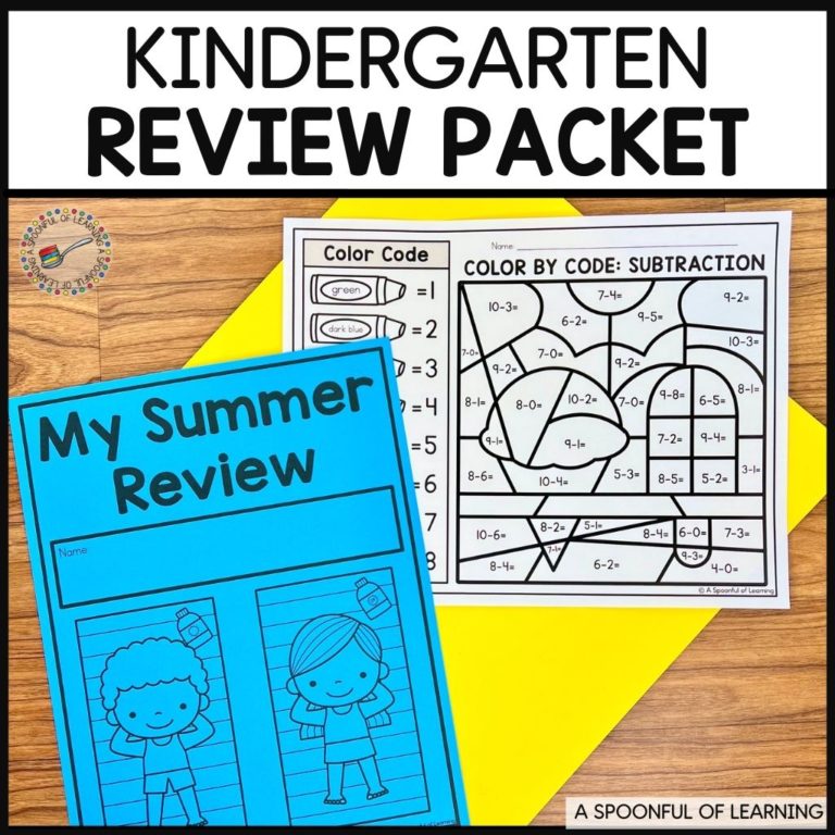 Kindergarten Review Packet