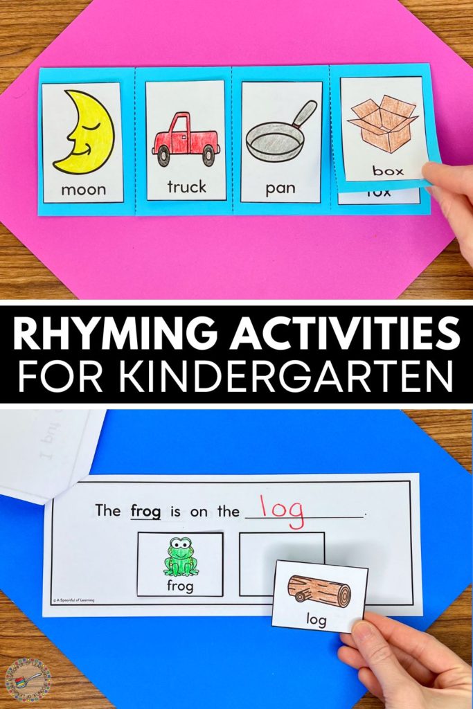 Rhyming activities for kindergarten