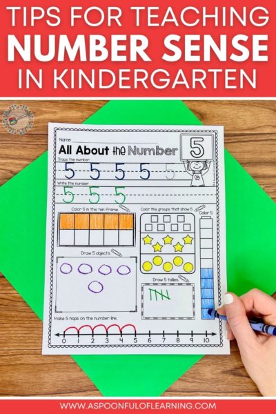 Tips for Teaching Number Sense in Kindergarten - A Spoonful of Learning