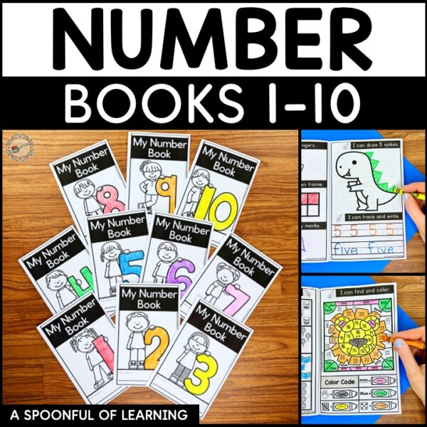 Numbers 1 to 10 Books covers