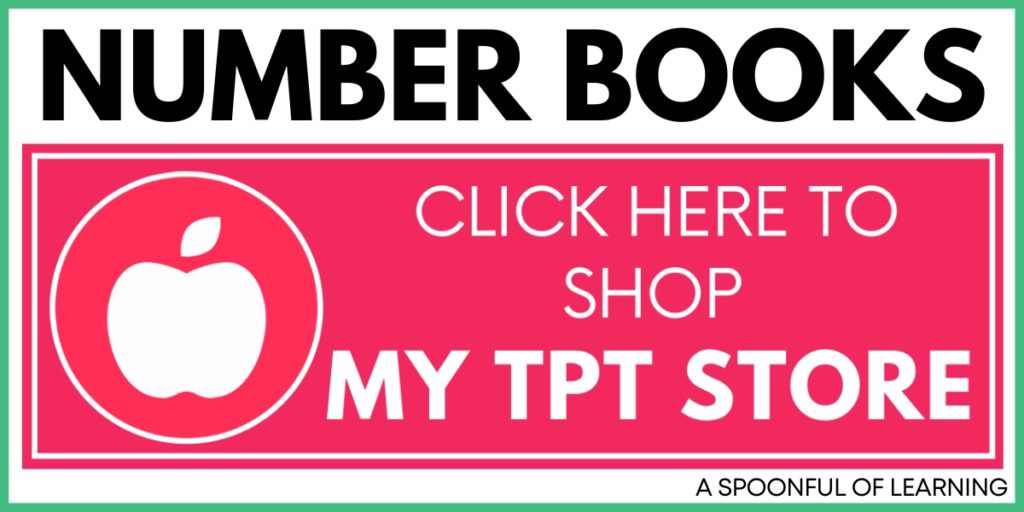 Number Books - Click Here to Shop My TPT Store
