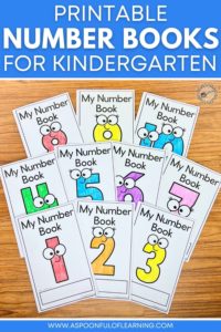 Printable Number Books for Kindergarten - A Spoonful of Learning