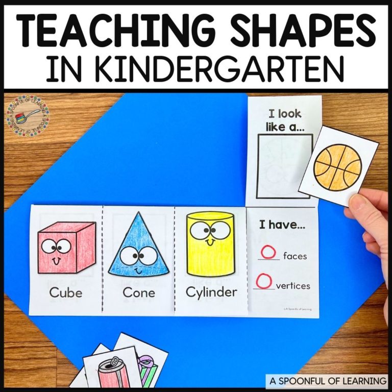 Teaching shapes in kindergarten