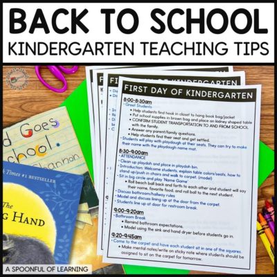 Back to School Kindergarten Teacher Tips