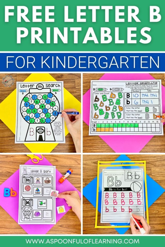 Free Letter B Printables for Kindergarten