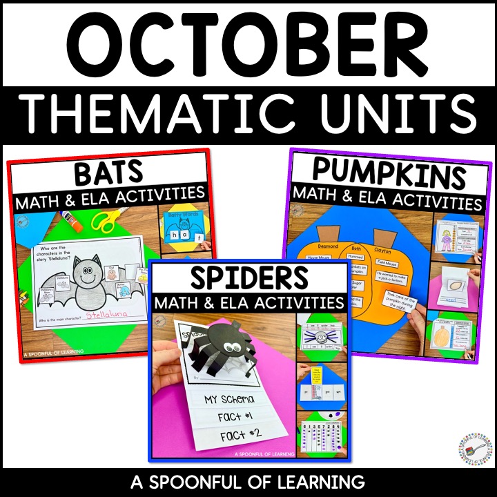 October Thematic Units - Bats, Pumpkins, Spiders