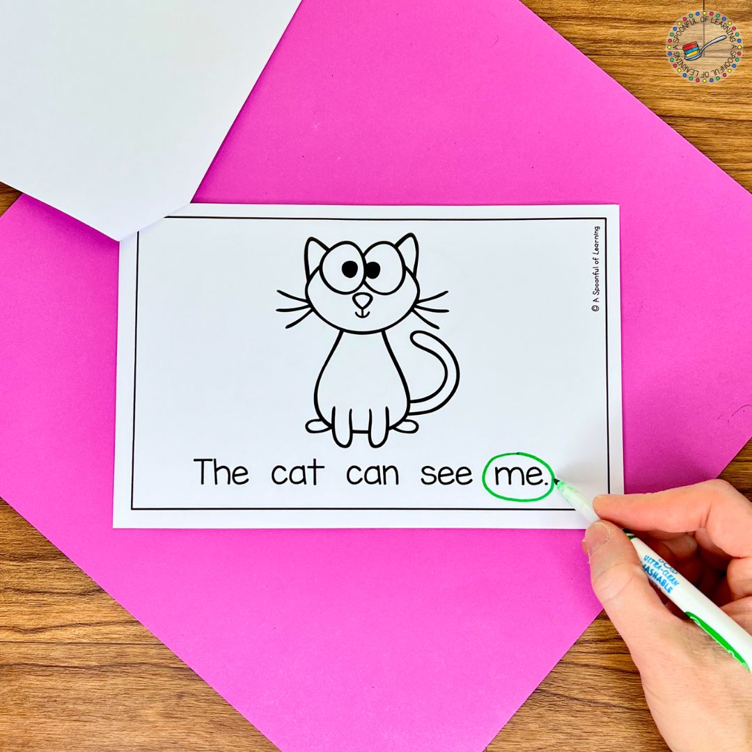 100 Printable Sight Word Readers for Kindergarten - A Spoonful of Learning