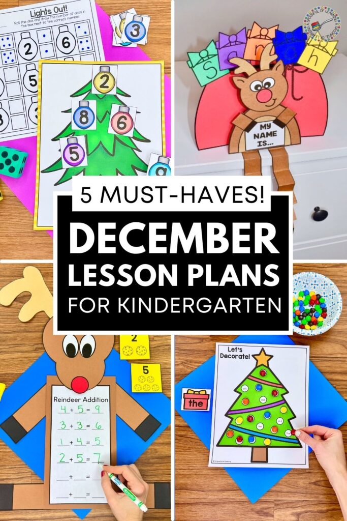 5 Must-Haves! December Lesson Plans for Kindergarten