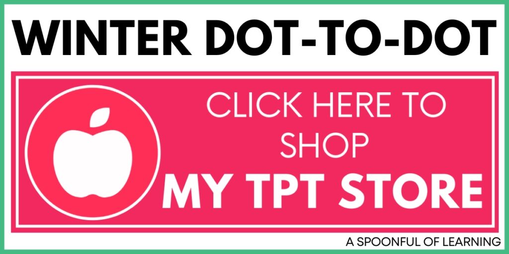 Winter Dot-to-Dot - Click Here to Shop My TPT Store