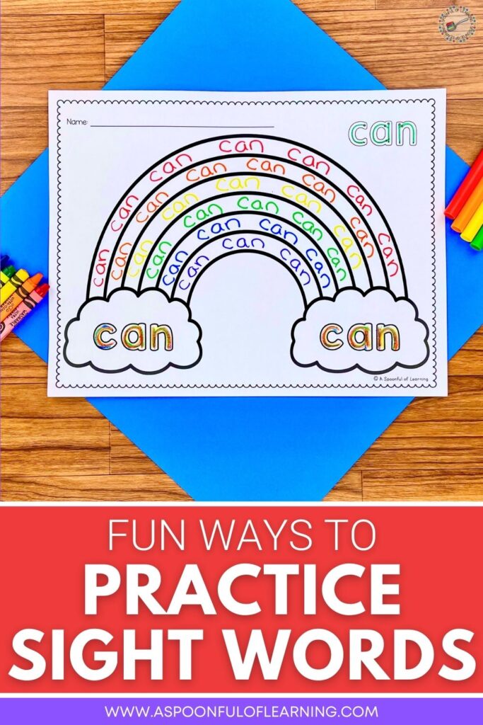 Fun Ways to Practice Sight Words