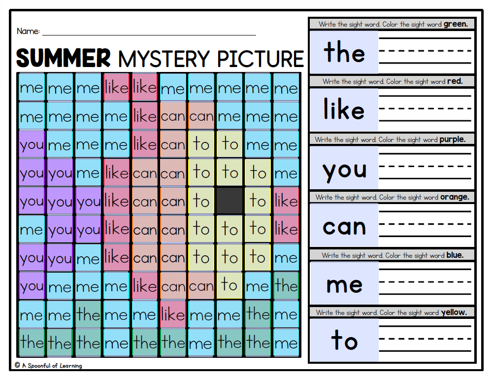 Fish mystery picture ready to print