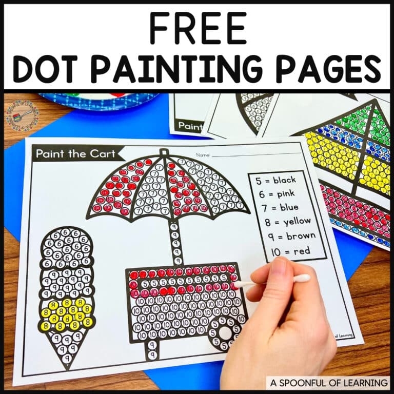 Free Dot Painting Pages