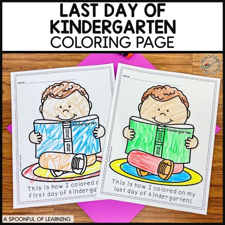 Last Day of Kindergarten Coloring Page