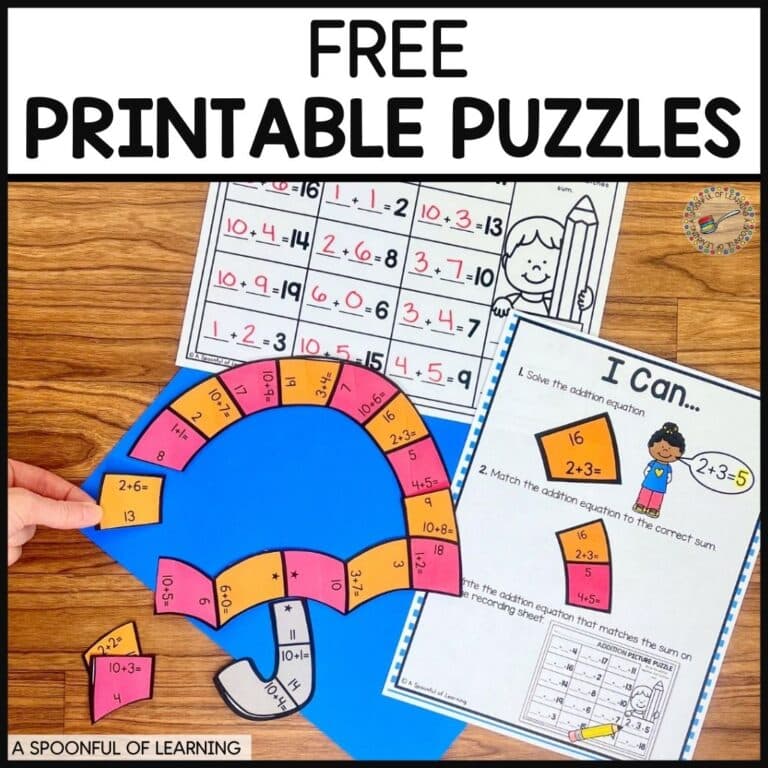Free printable puzzles