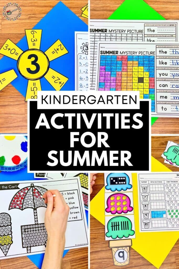 Kindergarten Activities for Summer