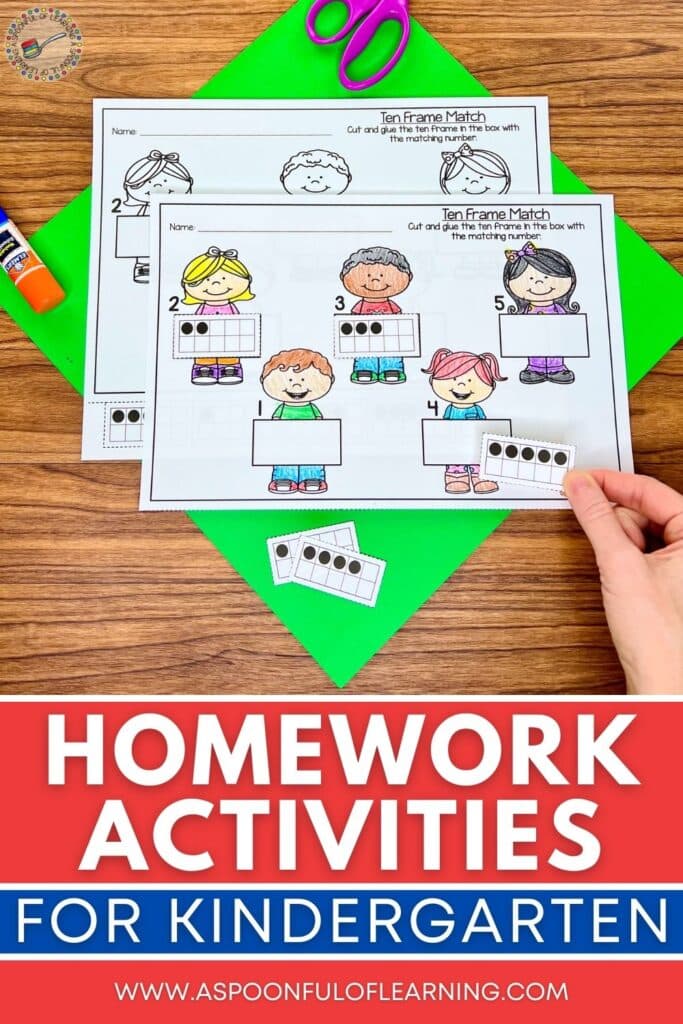 Homework Activities for Kindergarten