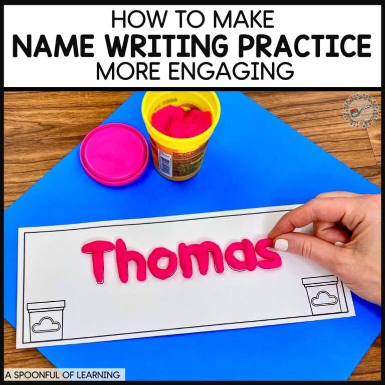 How to make name writing practice more engaging