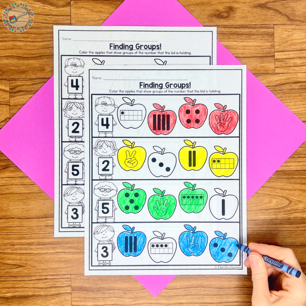 Number sense homework activity