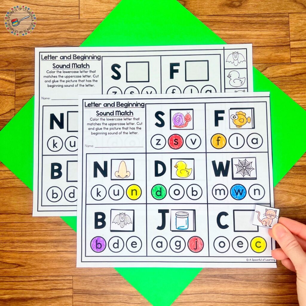 Letter identification activity